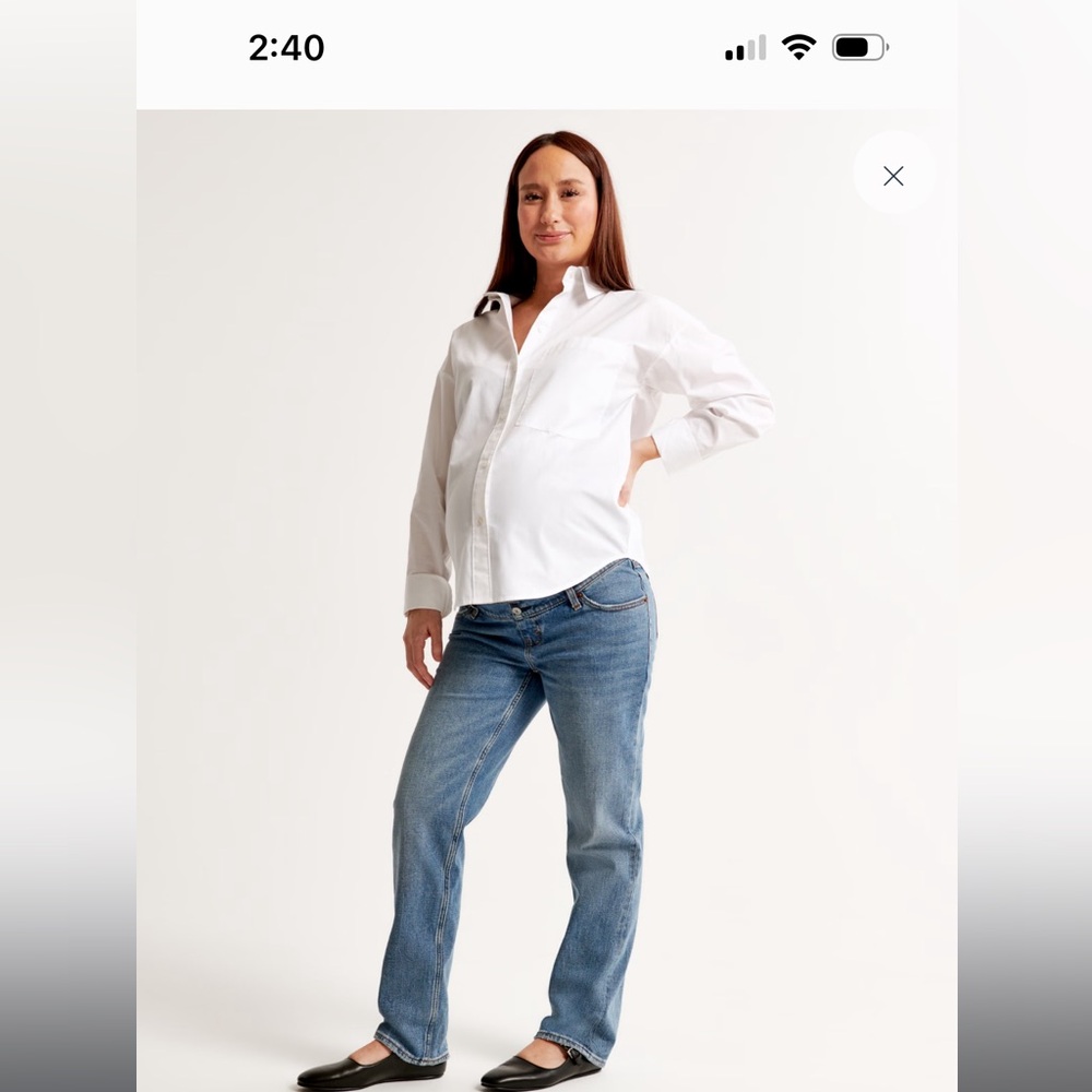 Abercrombie Maternity 90’s Straight Jean